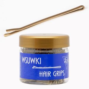 Sponka do vlasov hladká s guličkami, farba zlatá 5 cm, 500 g