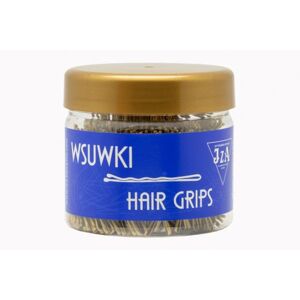 Sponka do vlasov profilovaná s guličkami, farba zlatá 6 cm, 500 g
