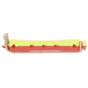 Plastové natáčky na trvalú s patentnou gumičkou 8053 - yellow/red - 9 mm