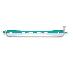 Plastové natáčky na trvalú s patentnou gumičkou 8050 - green/white - 6 mm