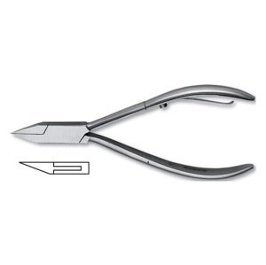 Kiepe Ingrow Nail Nipper Flat Spring Split Tip Box Joint 0692.11 - kliešte na nechty