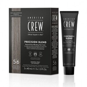 American Crew Precision Blend - pánske farby, 3x40 ml 3x40 ml - Medium Ash 5-6 - svetlo hnedá