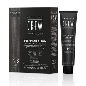American Crew Precision Blend - pánske farby, 3x40 ml 3x40 ml - Blend Dark 2-3 - čierna