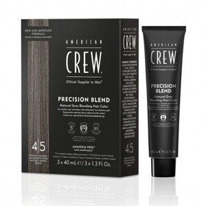 American Crew Precision Blend - pánske farby, 3x40 ml 3x40 ml - Medium Natural 4-5 - hnedá