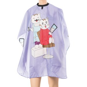 Eurostil Kid Cape Cats - pláštenka detská na strihanie, mačka, suchý zips 04313/68 - Violet - fialová