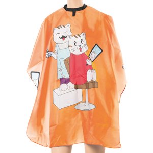 Eurostil Kid Cape Cats - pláštenka detská na strihanie, mačka, suchý zips 04313/64 - Orange - oranžová