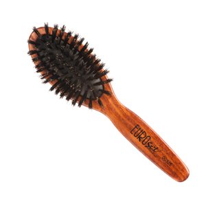 Eurostil Cushion Brush Wooden Boar - kefy na rozčesávanie vlasov, diviačie štetiny 00325 - Small - malá