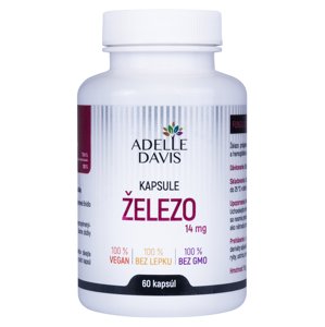 Železo, 14 mg, 60 kapsúl