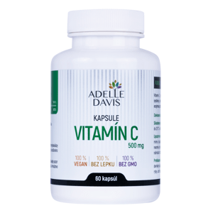 Adelle Davis - Vitamín C, 500 mg, 60 kapsúl
