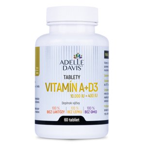 Adelle Davis - Vitamín A+D3 (10.000+400 IU), 60 tabliet