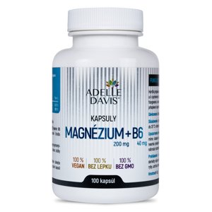 Adelle Davis - Magnézium, 200 mg a B6 40mg, 100 kapsúl