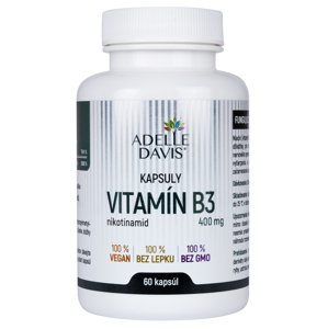 Adelle Davis - Vitamín B3 400 mg, 60 kapsúl