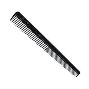 Captain Cook 07441 Barber Comb Black - čierny kombinovaný hrebeň, 18 cm