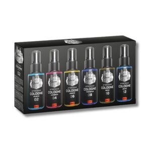 The Shave Factory Cologne Gift Set 02 - set kolínskych vôd po holení, 6 x 50 ml - červená krabička