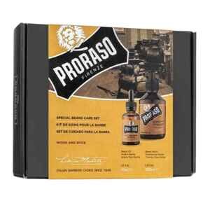 BALÍČEK: Proraso Special Beard Care (Beard Oil, Beard Shampoo) - set oleja a šampónu na bradu Wood&Spice (007455)