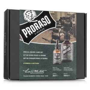 BALÍČEK: Proraso Special Beard Care (Beard Oil, Beard Shampoo) - set oleja a šampónu na bradu Cypress & Vetyver (007479)