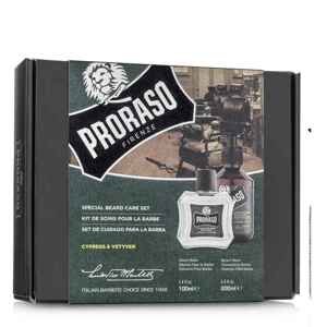 BALÍČEK: Proraso Special Beard Care Set (Beard Balm, Beard Shampoo) - set šampónu na bradu a balzámu na bradu Cypress & Vetyver (007370)