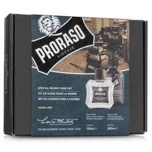 BALÍČEK: Proraso Special Beard Care Set (Beard Balm, Beard Shampoo) - set šampónu na bradu a balzámu na bradu Azur Lime (007363)