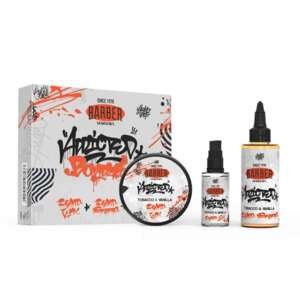 SET: Marmara Barber Addicted Bundle 3in1 - Beard Shampoo, Beard Wax, Beard Oil - set starostlivosti o bradu s vôňou tabaku a vanilky