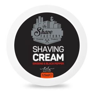 The Shave Factory Shaving Cream - krém na holenie, 125 ml Ginseng & Black Pepper - ženšen a čierne korenie