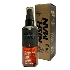Salon Size: Nishman Beard & Moustache Care Oil - výživný olej na bradu, 100 ml