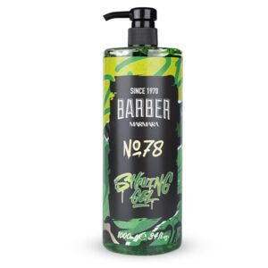 Marmara Barber Shaving Gel - gél na holenie - veľké balenie, 1 000 ml No 78 - zelený