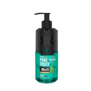 Nishman Shower Gel 3in1 Nourishing&Moisture - sprchový gél na telo, tvár aj vlasy, 400 ml PURE TOUCH - mentolový