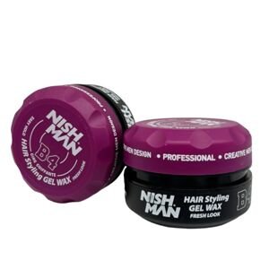 Nishman B4 Hair Styling Gel Wax Easy Hold - stylingový vosk na vlasy so silnou fixáciou, 150 ml