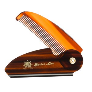 Barber Line Beard - Moustache Folding Acetate Comb 04545 - profesionálny skladací hrebeň na bradu a fúzy