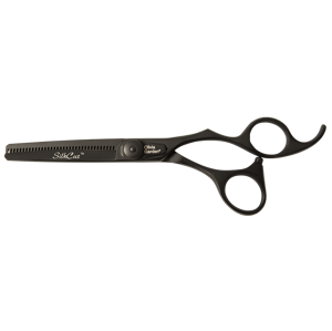 Olivia Garden Silkcut Thinner Matt Black Edition 635 - efilačné nožnice, 6.35"