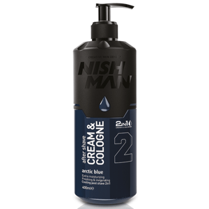 Nishman Cream and Cologne - krémová voda po holení, 400 ml Arctic Blue 02