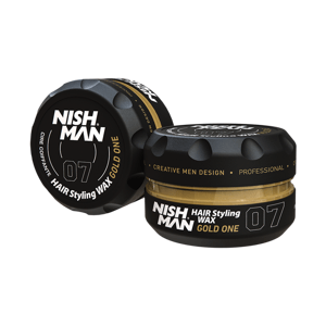 Nishman Hair Styling Wax Gold One 07 - vosk na vlasy s leskom, 150 ml