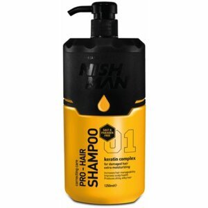 Nishman Hair Shampoo - keratínový šampón pre poškodené vlasy, 1250 ml (01)