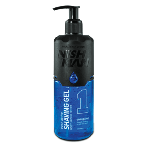Nishman Shaving Gel - modrý gél na holenie, 01 Energizing - 400 ml