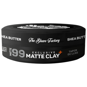 The Shave Factory Exclusive Matte Clay - matná hlina so silnou fixáciou, 150 ml Shea Butter 99- Taper De Luxe