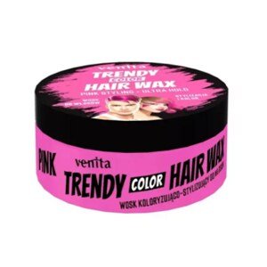Venita Trendy Color Hair Wax Ultra Hold - farebný vosk na vlasy, ultra držanie, 75 g Pink - ružová