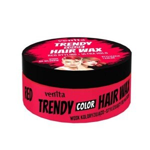 Venita Trendy Color Hair Wax Ultra Hold - farebný vosk na vlasy, ultra držanie, 75 gRed - červený