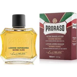 Proraso ﻿AfterShave Lotion ﻿﻿Nourishing SandalWood a Shea Oil - výživná voda po holení pre hrubú - neposlušnú bradu 100 ml