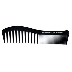 Kiepe Active Carbon Fibre comb - profesionálne kombinované hrebene 509 - 195 x 50 mm