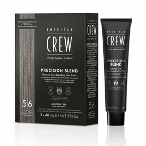 American Crew Precision Blend - pánske farby, 3x40 ml 3x40 ml - Medium Ash 5-6 - svetlo hnedá