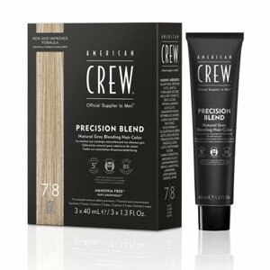 American Crew Precision Blend - pánske farby, 3x40 ml 3x40 ml - Light 7-8 - svetlá