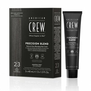 American Crew Precision Blend - pánske farby, 3x40 ml 3x40 ml - Blend Dark 2-3 - čierna