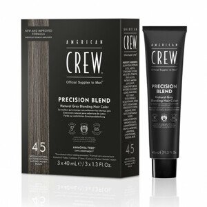 American Crew Precision Blend - pánske farby, 3x40 ml 3x40 ml - Medium Natural 4-5 - hnedá